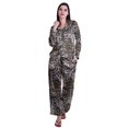 thumbnail image 1 of Moomaya Ensembles de Détente pour Femmes à Manches Longues, Pyjama à Col Cranté Boutonné, 1 of 6
