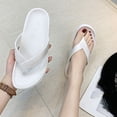 thumbnail image 2 of FRSASU Womens Flip Flops for Women Comfortable Strap Yoga Mat Non-Slip Slippers with Arch Support White, 2 of 4