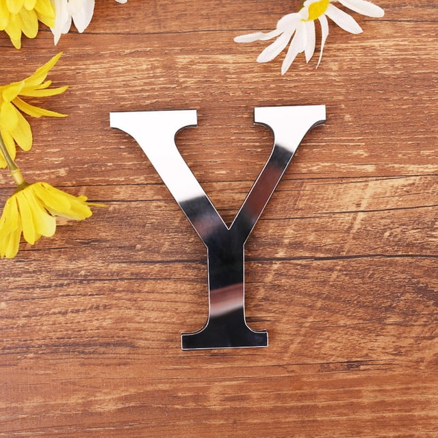 Dvkptbk A Bottle Family Wall Decor Letter Signs,3D Acrylic Decorative Mirror Wall Stickers English Letters Home Family Combination Self-Adhesive DIY Mirror Wall Sticker Home Decor