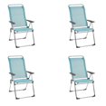 thumbnail image 1 of Lafuma Alu Cham Chaise Pliante en Maille de Camping, Bleu Lac (Lot de 4), 1 of 3