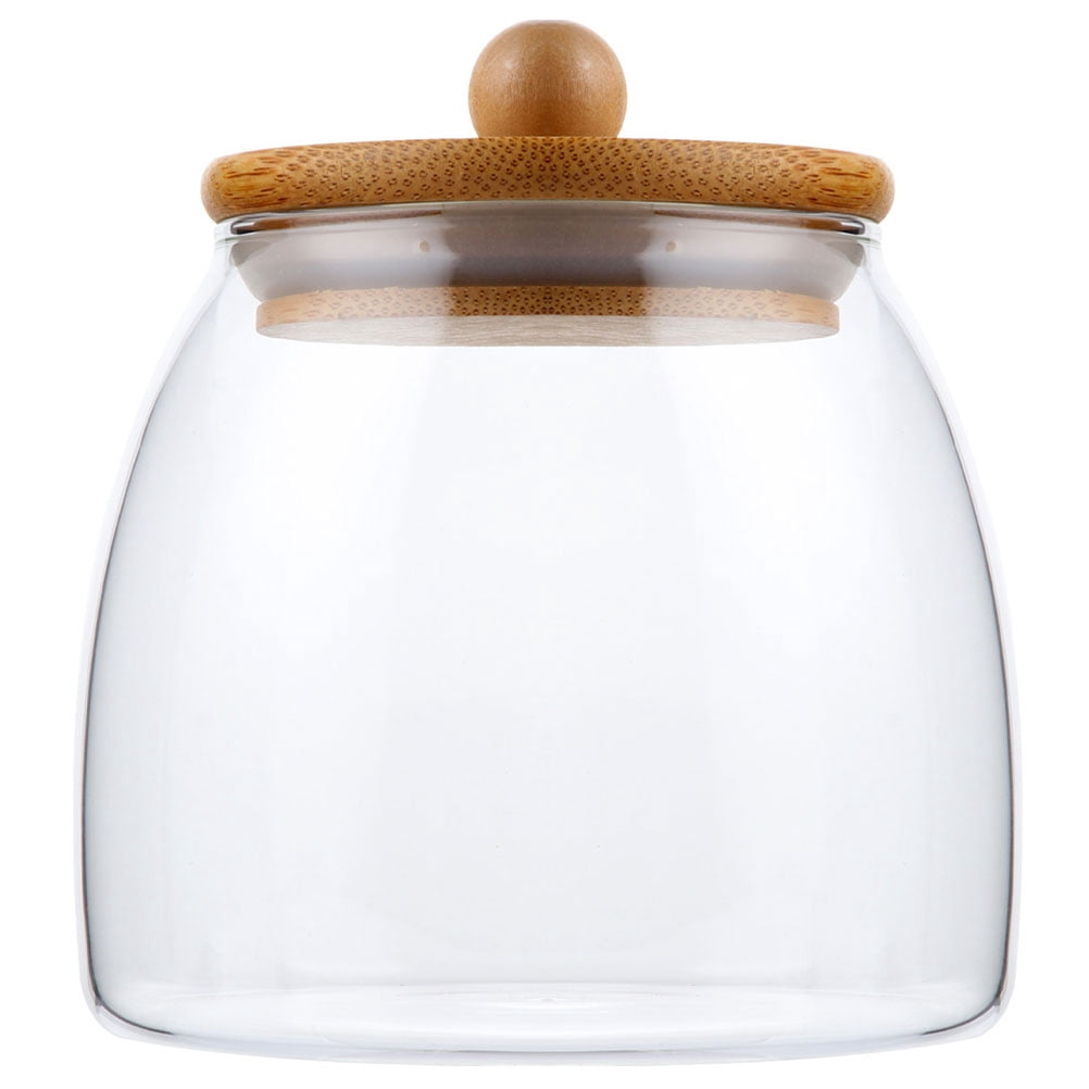 Household Candy Storage Jar Glass Food Storage Container Glass Container with Lid