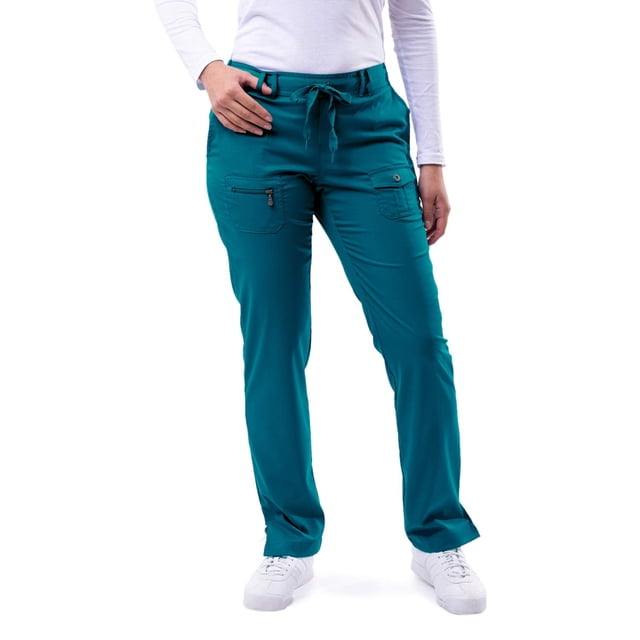 Adar Pro Sarraus pour Femmes - Pantalon de Sarrau de Yoga à Jambe Étroite