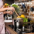 thumbnail image 4 of Kitchen Timer for Chefs with Loud Mechanical Alarm and Exquisite Stainless Steel Body No Batteries Needed, 4 of 6