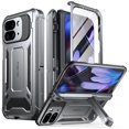 thumbnail image 1 of Poetic Étui Spartan pour Google Pixel 9 Pro Fold 5G, [Protection des Hanches][Support], Métal Gun Métallique, 1 of 4