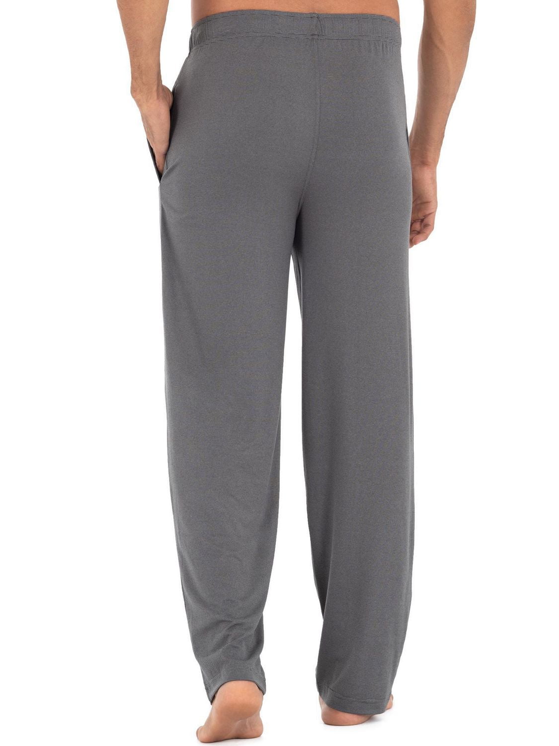 Pantalon de sommeil en tricot toucher doux de Fruit of the Loom - gris