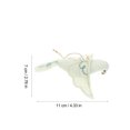 thumbnail image 4 of OULII Bird Wall Decor 1Pack 11X7CM White Fabric For Indoor And Outdoor Use, 4 of 7
