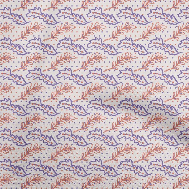 oneOone Rayon Rose Brown Fabric Leaves Craft Projects Decor Fabric Printed By The Yard 56 Inch Wide