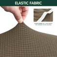 thumbnail image 3 of CHOK 2024 1-Piece Checks Stretch Sofa Cover Slipcover Couch Cover  Chair  Light Gray, 3 of 6