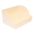 thumbnail image 4 of MERIGLARE Rabbit Litter Box Bedpan Corner Toilet Box for Chinchillas Guinea Pigs Bunny white pp mesh, 4 of 9