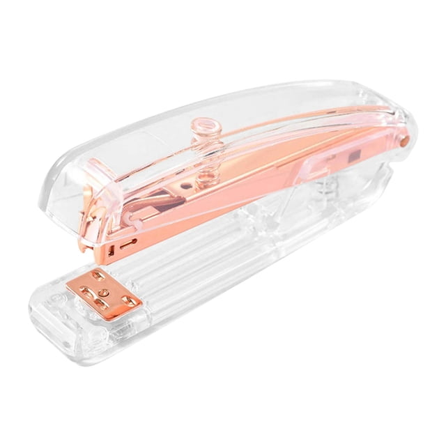 Stapler Transparent Stapler for Office and School 100 Sheet Capacity with Removable Staple Refill(1Pcs) Rkxzt