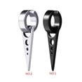 thumbnail image 2 of 1 Pair Men Geometric Titanium Steel Prevent Allergy Ear Clips Male Non Piercing Jewelry Earrings, 2 of 9