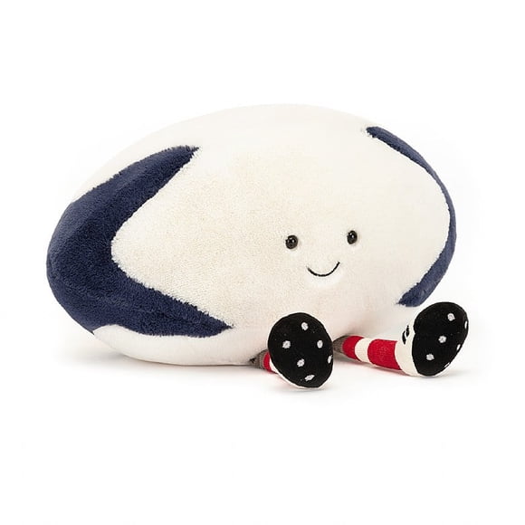 Jellycat Amuseable Sports Rugby Ball Soft Plush Toy, 9x11.4 Inches