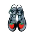 thumbnail image 3 of Kcodviy Fabricant de Chaussures pour Femmes Sandales en Raphia Transparentes Femmes Chaussures Jelly Femmes Sandales Plates de Plage Pantoufles Femmes Pantoufles d'Été Plage Sandales à Enfiler pour Femmes Jelly, 3 of 3
