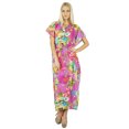 thumbnail image 2 of Bimba Kaftan Long en Coton pour Femmes, Tenue de Nuit Florale, Robe Caftan Classique, 2 of 6