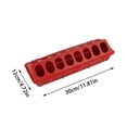 thumbnail image 2 of Flip Top Poultry Feeder Set for Chicks Quail and Small Birds with Multiple Feeding Ports Durable Reusable Design, 2 of 6
