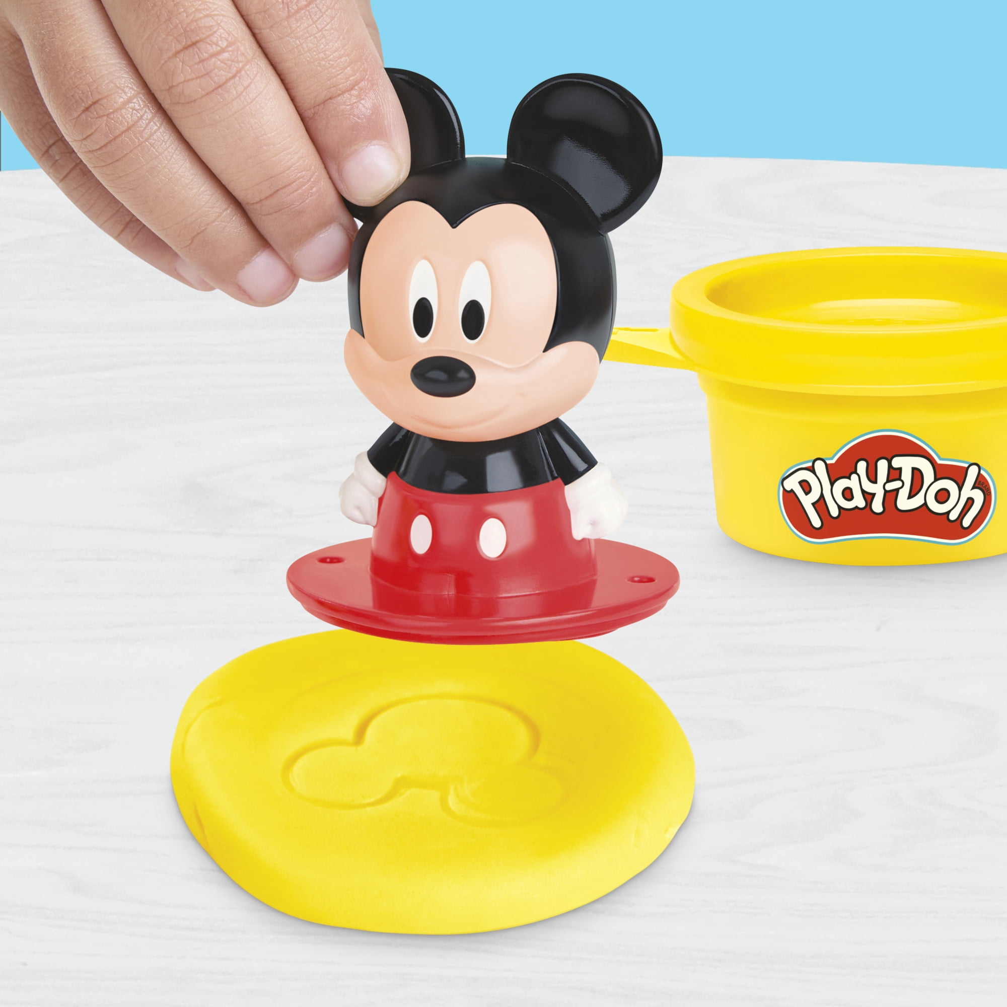 Play-Doh Disney Junior Créations au tampon Mickey Mouse, coffret de pâte à modeler