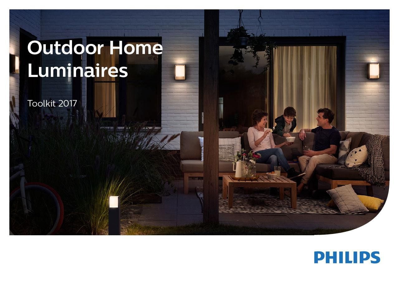Philips 11" Intergrated LED 50W Outdoor Wall Light