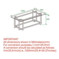 thumbnail image 4 of Contemporary Rectangular Glass & Metal Coffee Table in Silver & Gold, 4 of 8