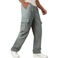 thumbnail image 2 of Ceisia Pantalon Habillé pour Homme, Coupe Droite Ajustée, Formel, avec devant Enveloppant, Structuré, Infroissable, Multicolore, 2 of 5