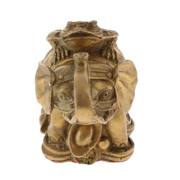 GROWTH TANK Tradition China Feng Shui Money Fortune Frog Toad Elephant Ornaments M M