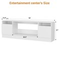 thumbnail image 2 of 70 ''TV Stand for Living Room, Modern TV Console Table with Storage for TV Up to 75",Wooden Entertainment Center with Storage Cabinet, Fits Into 36'' Electric Fireplace (Not Include Fireplace), 2 of 9