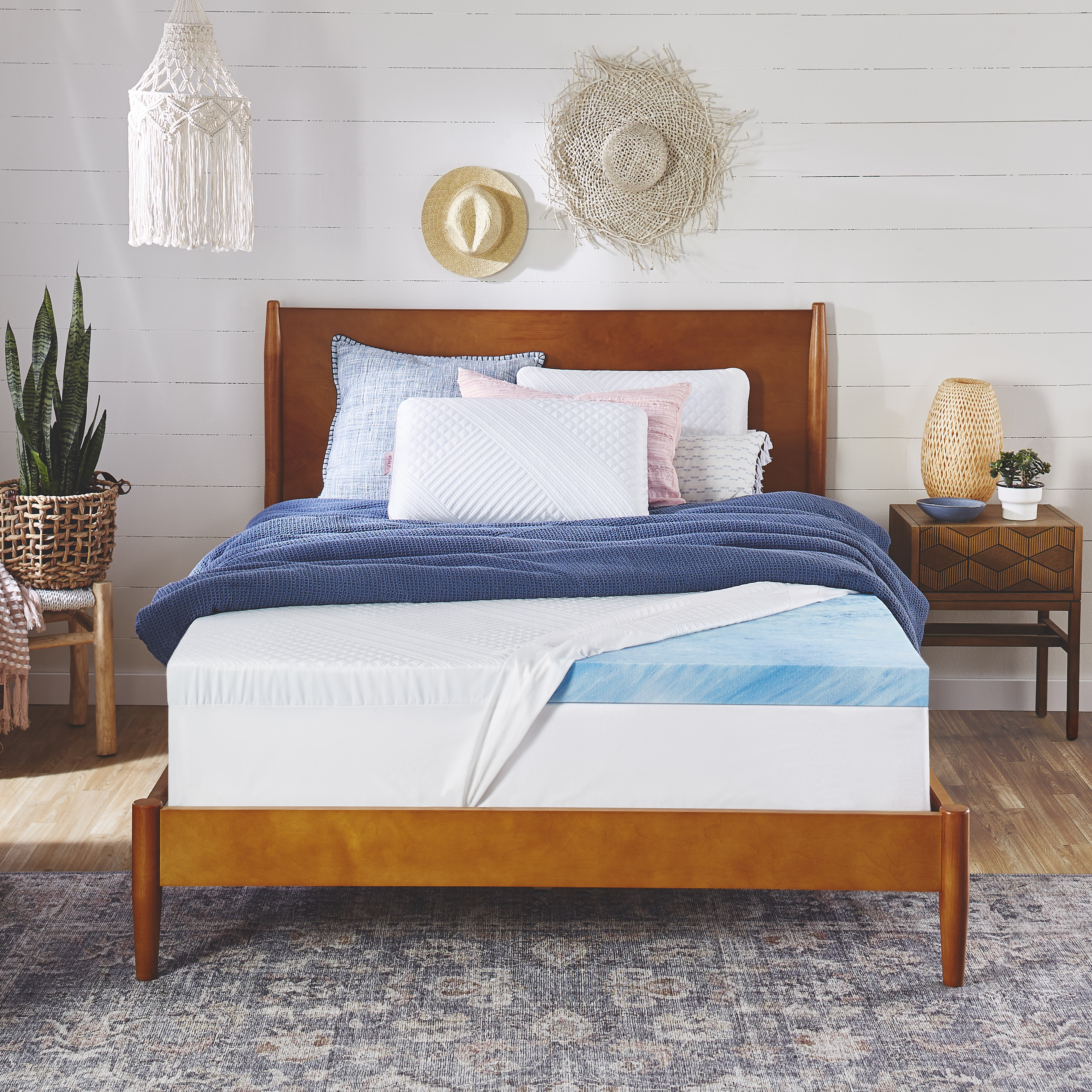 nue by Novaform Gel Memory Foam Mattress Topper, T