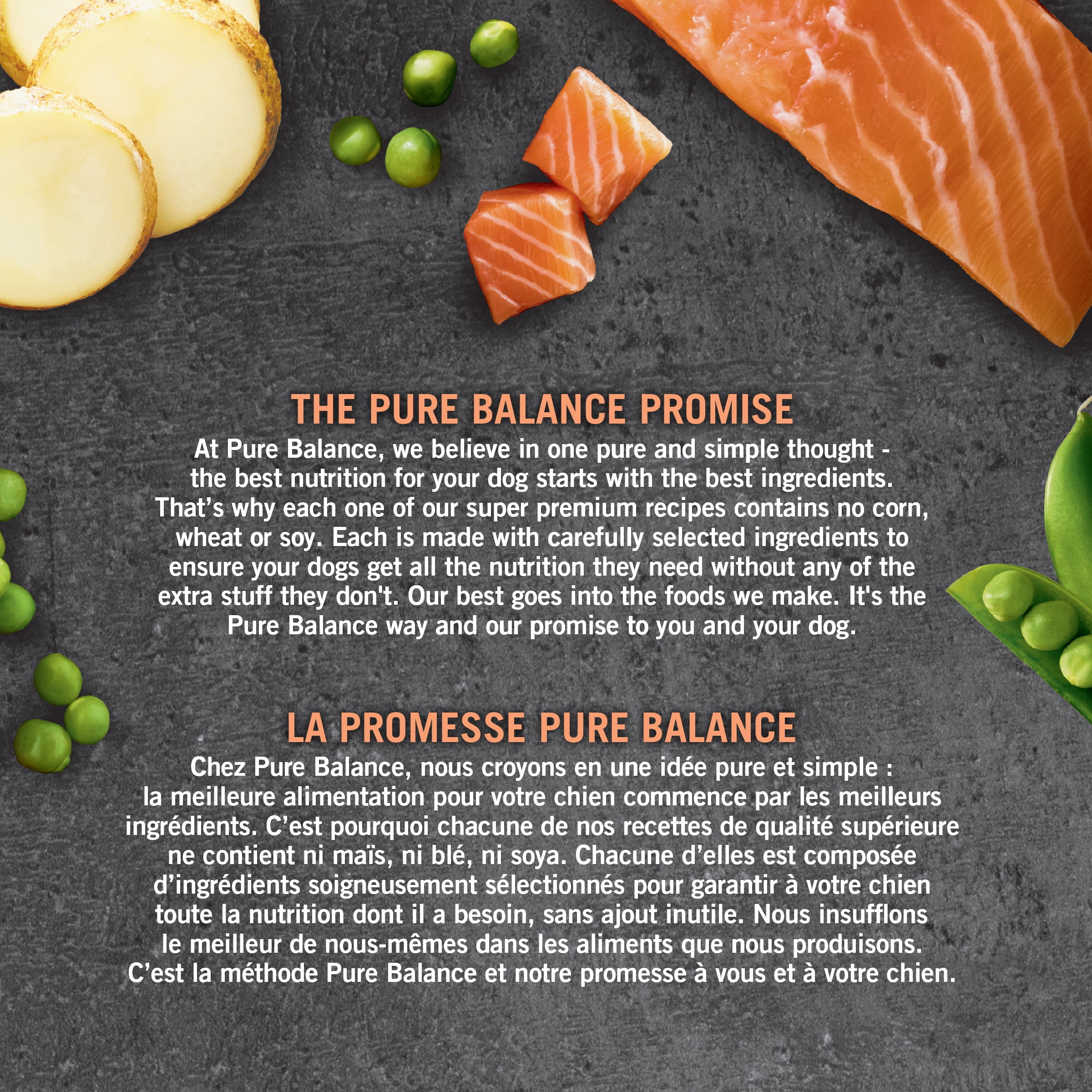 Pure Balance Grain Free Salmon & Pea Recipe Complete Dog Food, 7.2kg