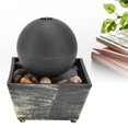 thumbnail image 1 of Cergrey USB Tabletop Ball Fountain LED Light & Stone Desktop Fountain For Home Decor, 1 of 8