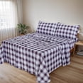 thumbnail image 2 of RUVANTI Draps-housses 100 % Coton, Percale, Parure de Lit Double, Coloris Prussien, 2 of 5