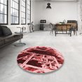 thumbnail image 4 of Ahgly Tapis Rectangulaire Lavable en Machine Intérieur Transitionnel Rouge Canneberge, 4 Pieds x 6 Pieds, 4 of 7