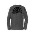 thumbnail image 2 of Gravity Outdoor Co. Chandail à Manches Longues - Gris Chiné Foncé - Logo Noir - TG, 2 of 2
