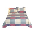 thumbnail image 2 of Apmemiss Plaid Comforter Set Full 3 Pieces Soft Bedding Plaid Comforter Set, Check Simple Geometric Square Pattern Bedding Set, Modern Soft Washed Microfiber Comforter Cover and 2 Pillowcases, 2 of 6