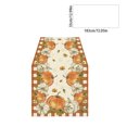 thumbnail image 3 of YIMWNYI Fall Table Runner , Décoration de Table de Récolte de l'Action de Grâce, Design Feuille de Citrouille d'Automne, Parfait pour les Dîners, Tissu en Lin, Décoration Saisonnière Réutilisable, 3 of 6