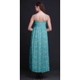 thumbnail image 4 of Bimba Robe Longue Maxi d'Été à Imprimé à Col en V pour Femmes, Tenue de Villégiature de Vacances - X-Grand, 4 of 6
