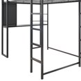 thumbnail image 2 of DHP Abode Full Size Metal Loft Bed, Black, 2 of 9
