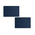 thumbnail image 1 of Oleegame 2PC Placemat Leather Placemat Home Double Sided Rectangular Insulated Table Mat Restaurant Hotel Western Food Mat Waterproof Dinner Plate Mat Blue, 1 of 4