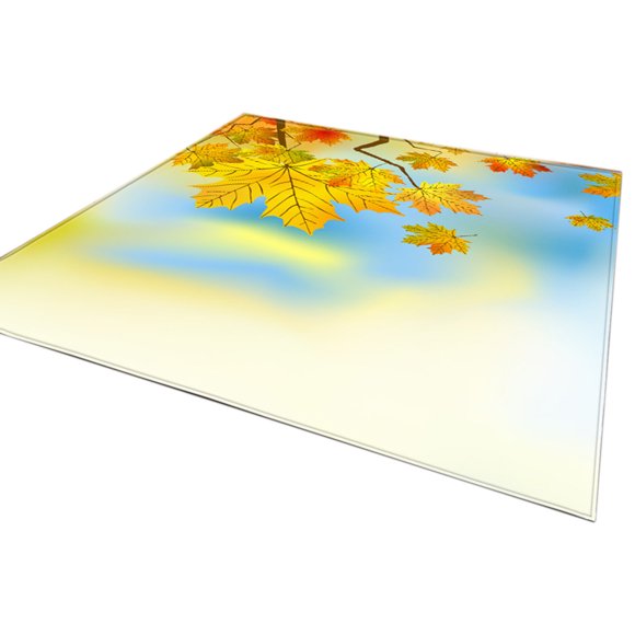 WRKEKC Clearance 24inch Width 35inch Length Maple Leaf Living Room Rug Bedroom Dining Room Floor Mats Thanksgiving Home Decor