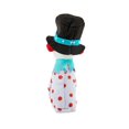 thumbnail image 4 of Mr. Christmas 6.5" Decorative Teal Snowman Knee Hugger, 4 of 5