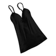 thumbnail image 4 of TISHITA Womens Adjustable Strap Built In Bra Tank Tops Camisole M Black, 4 of 8