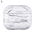 thumbnail image 2 of Protective Case Dust-proof Anti-fall Ultra-thin Marble Pattern Bluetooth-compatible Earphone Protective PC Sleeve for AirPods 3, 2 of 8