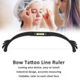 thumbnail image 3 of Eyebrow Ruler, Aluminum Eyebrow Mapper Professional Bow Foldable  for Beginner for Beauty Salon Black,Silver,Gold,Pink, 3 of 7