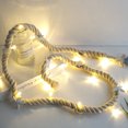thumbnail image 2 of Jinsinto Christmas Day LED String Lights Sea Wind Seashell Cotton Rope Starfish Decorative Color Lights Bedroom Restaurant Lights (Beige), 2 of 5