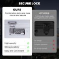 thumbnail image 2 of Trading Card Storage Box with Combination Lock, Toploader Storage Box for 3" X 4" 35pt Rigid Cards, Top Loader Storage Hard Case, Sports Card Case (Holds 600+ Toploaders, Black), 2 of 12