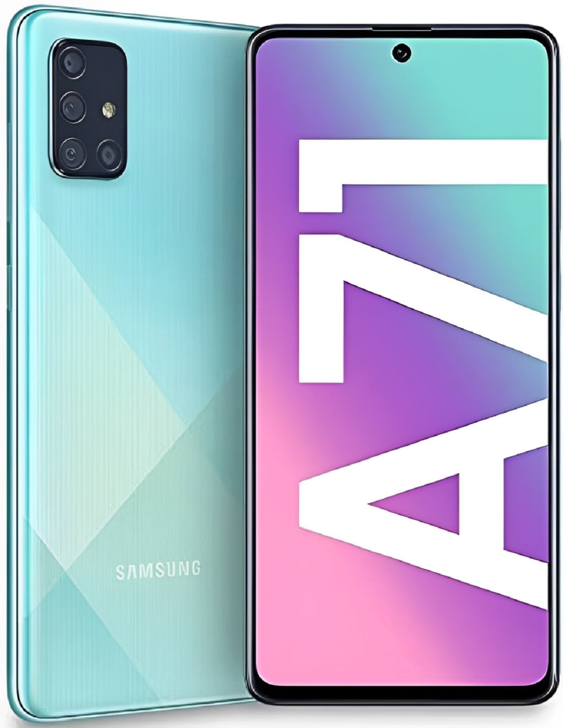 Refurbished Samsung Galaxy A71 4G - 128GB – Prism Crush Blue – 64MP Quad Rear & 32MP Front Camera - Fully Unlocked Smartphone - Excellent Condition