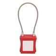 thumbnail image 2 of Lockout Tagout Kit, 85mm Shackle Lockout Cable  Durable Brass Stainless Steel  For Equipment Maintenance Red, 2 of 8