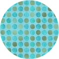 thumbnail image 1 of Ahgly Company Tapis Rond Lavable en Machine Intérieur Transitionnel Vert Mer Clair, 8 Pieds Rond, 1 of 7