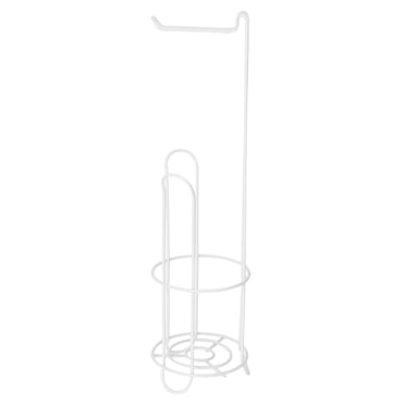 Era Burt Freestanding Toilet Paper Holder, White 6.50x22.84in