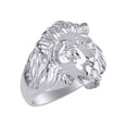 thumbnail image 3 of RYLOS Rings Sterling Silver* Conversation Starter Diamond & Gorgeous Precious Ruby, Sapphire or Emerald Lion Head Ring Size 6, 3 of 7