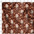 thumbnail image 4 of Soimoi Red Velvet Fabric Treehouse & Freesia Floral Print Print Fabric by the Yard 60 Inch Wide, 4 of 5