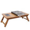 thumbnail image 3 of Ccdes Table d'Ordinateur Pliable en Bambou de Style Moderne pour Lit d'Étudiant, Bureau pour Portable à Hauteur Réglable, Bureau de Lit, Table pour Portable, 3 of 8